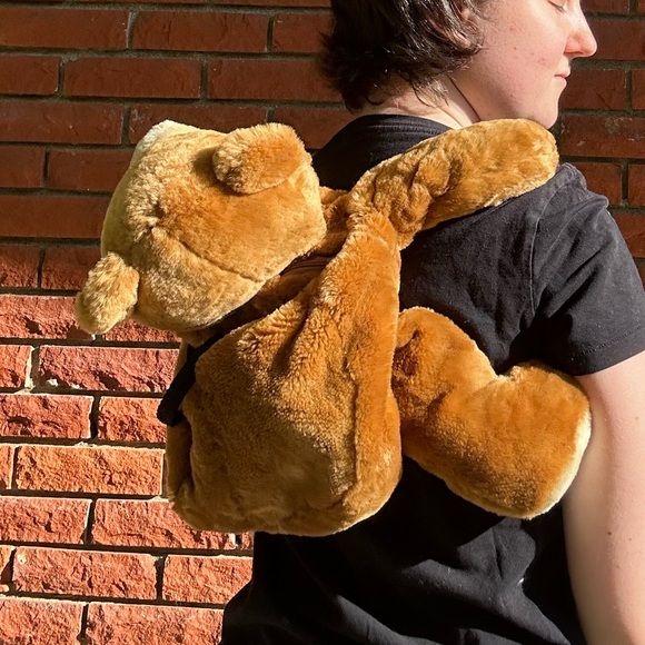 Teddy bear plush backpack - Picture 11 of 14